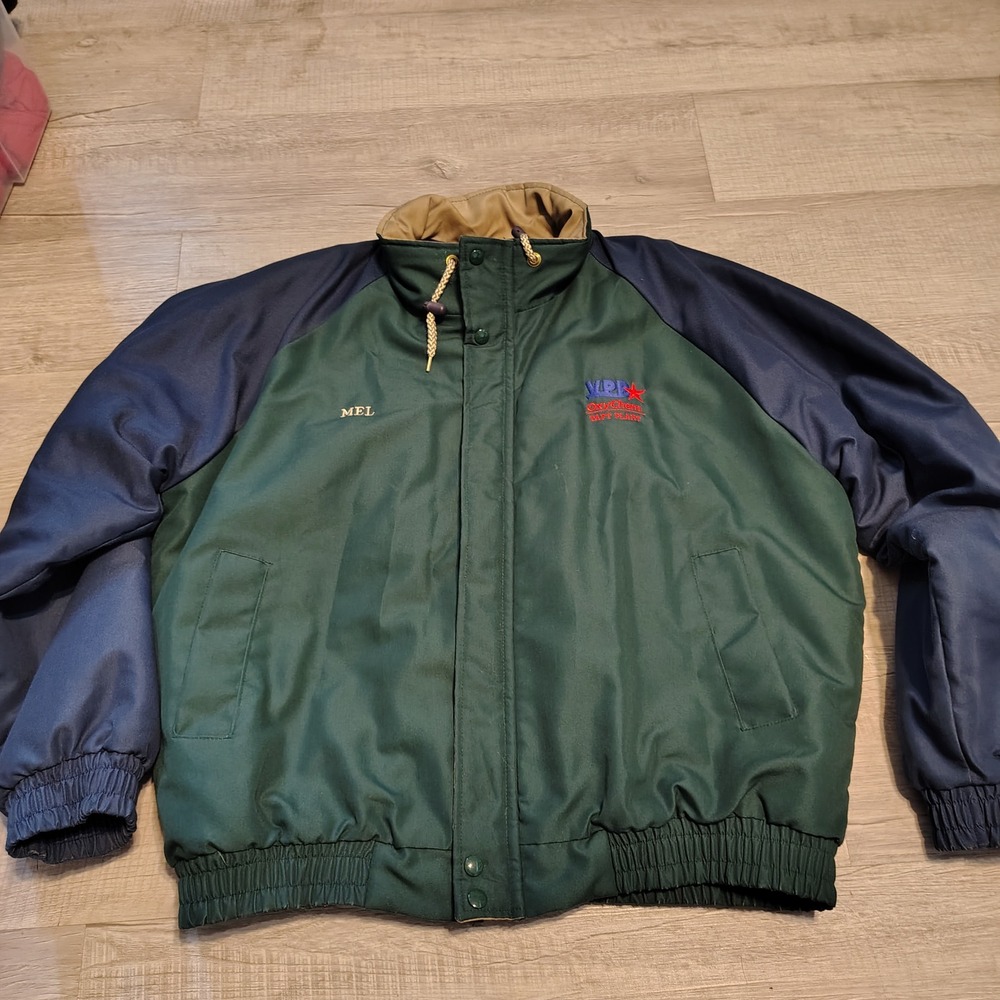 Vintage California Imperial OxyChem Workwear Bomber Jacket Green Navy XL USA